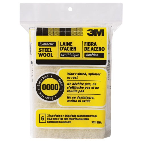 3M Synthetic Steel Wool Pad 10119NA 0000 Super Fine - All Tool & Supply