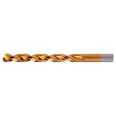 6.00mm RHS / RHC HSS-CO 8% (M42) 135 Degree Split Point Q-Cobalt Wide Land Parabolic Jobber Drill - TiN