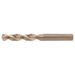 #20 RHS / RHC HSS-CO 8% (M42) 135 Degree Split Point Q-Cobalt Wide Land Parabolic Drill - Straw / Gold Oxide - All Tool & Supply