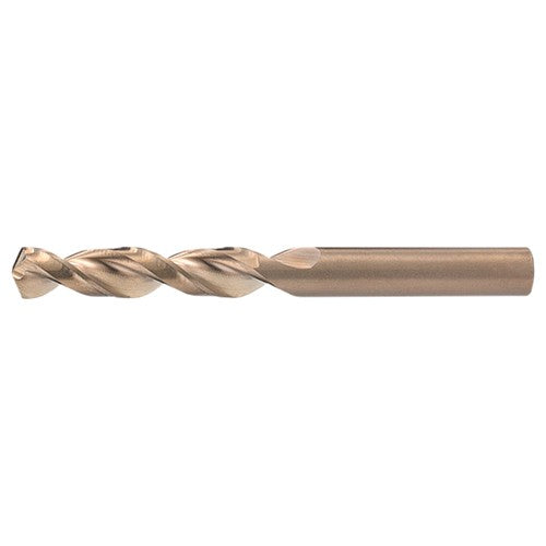 K RHS / RHC HSS-CO 8% (M42) 135 Degree Split Point Q-Cobalt Wide Land Parabolic Drill - Straw / Gold Oxide