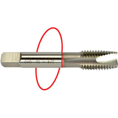 ‎5-40 Dia-H2-3 FL-Std Spiral Point Tap - Red Ring - All Tool & Supply