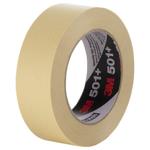 3M Specialty High Temperature Masking Tape 501+ Tan 48 mm × 55 m Individually Wrapped Conveniently Packaged - All Tool & Supply