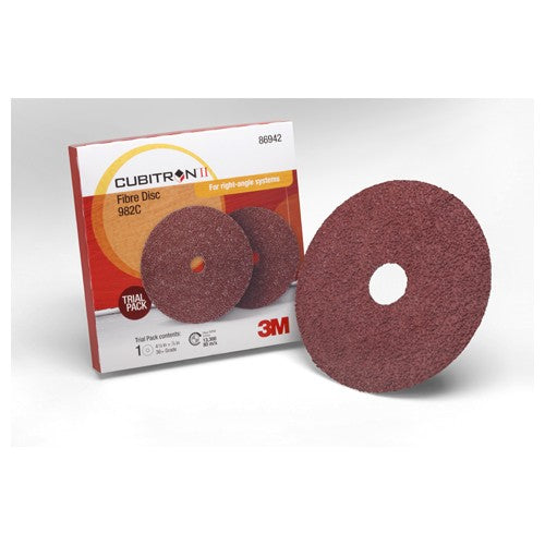 ‎3M Cubitron II Fibre Disc 982C 4-1/2″ × 7/8″ 36+ Trial Pack - All Tool & Supply