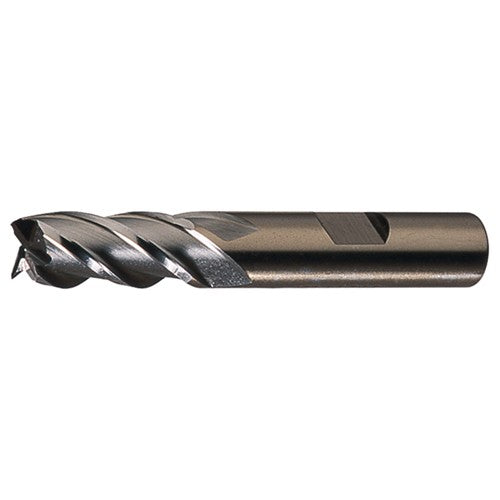 ‎3/16″ × 3/8″ × 1/2″ × 2-3/8″ RHS / RHC HSS-E (PM) Powder Metal Finishing End Mill-4F SE CC - TiN