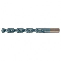 #21 RHS / RHC HSS-CO 8% (M42) 135 Degree Split Point Q-Cobalt Wide Land Parabolic Jobber Drill - TiCN - All Tool & Supply