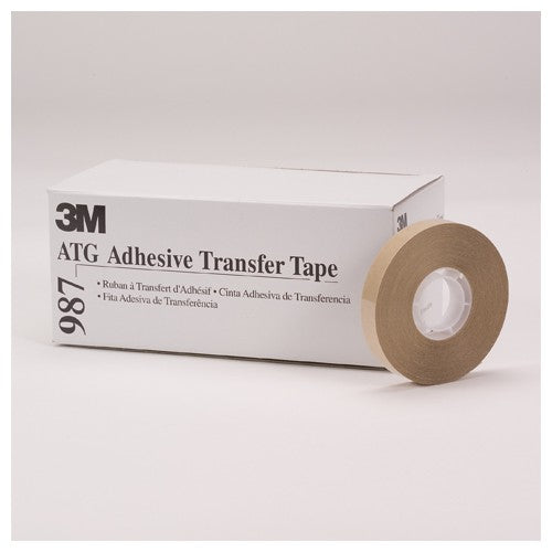 3M ATG Adhesive Transfer Tape 987 Clear 1/2″ × 60 yd 1.7 mil - All Tool & Supply