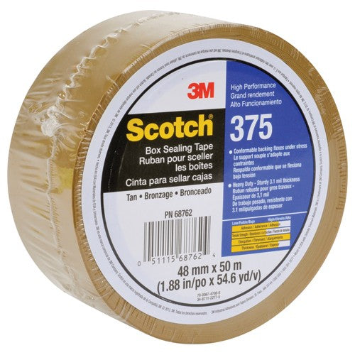 Scotch Box Sealing Tape 375 Tan 48 mm × 50 m - All Tool & Supply