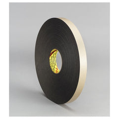 3M Double Coated Polyethylene Foam Tape 4496B Black 3/4″ × 36 yd 62 mil - All Tool & Supply