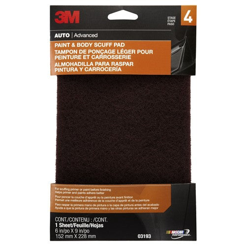 3M Paint and Body Scuff Pad 03193 6″ × 9″ - All Tool & Supply