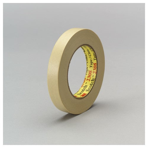 3M Masking Tape 2308 Tan 48 mm × 55 m 5.3 mil - All Tool & Supply