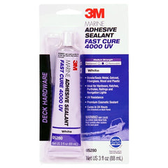 3M Marine Adhesive Sealant 4000 UV Pn05280 White 3 oz Tube - All Tool & Supply