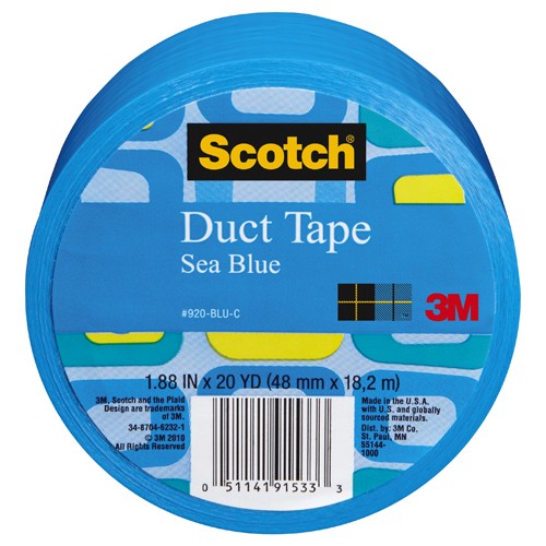 Scotch Duct Tape 920-BLU-C 1.88″ × 20 yd (48 mm × 18 2 m) Blue - All Tool & Supply