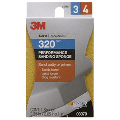 ‎3M Performance Sanding Sponge 03070 1 inch × 2-5/8 inch 320 Grit - All Tool & Supply