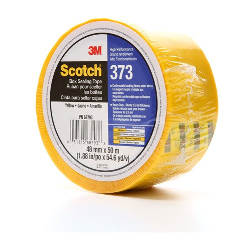 Scotch Box Sealing Tape 373 Yellow 48 mm × 50 m - All Tool & Supply