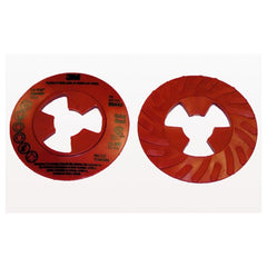 ‎3M Disc Pad Face Plate Ribbed 28443 4-1/2″ Extra Hard Red - All Tool & Supply