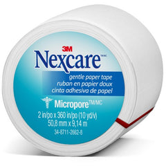 Nexcare Micropore Paper First Aid Tape 530-P1/2 2″ × 10 yds Wrapped - All Tool & Supply