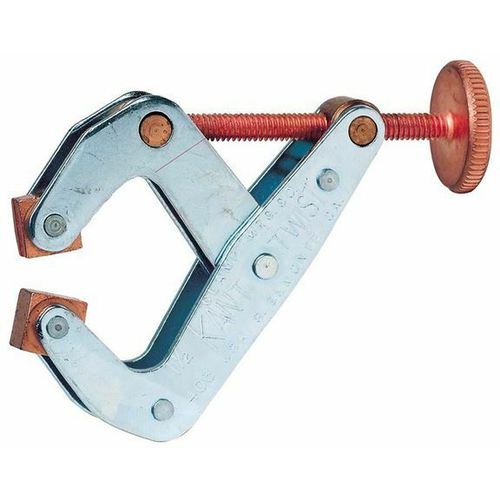 Round Handle Clamp - 1/2″ Throat Depth, 1″ Max. Opening - All Tool & Supply