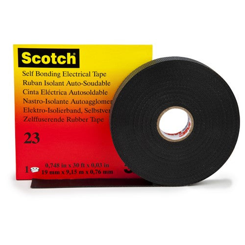 ‎3/4 in × 30 ft Scotch® 23 Electrical Tape - 19 mm × 9 Alt Mfg # 15025 - All Tool & Supply