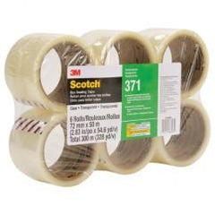 72MMX50MM 371 CLR BOX SEALING TAPE - All Tool & Supply