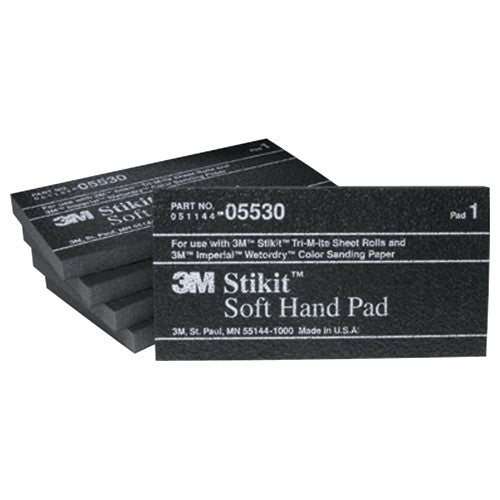 ‎3M Stikit Soft Hand Pad 05530 2-3/4″ × 5-1/2″ × 3/8″ - All Tool & Supply