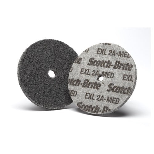 Scotch-Brite EXL Unitized Wheel XL-UW 2A Medium 3″ × 1/4″ × 1/4″ - All Tool & Supply