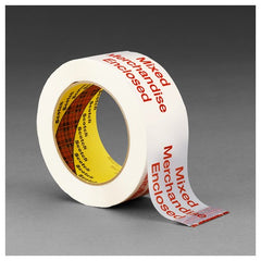 Scotch Printed Message Box Sealing Tape 3775 White 48 mm × 100 m - All Tool & Supply