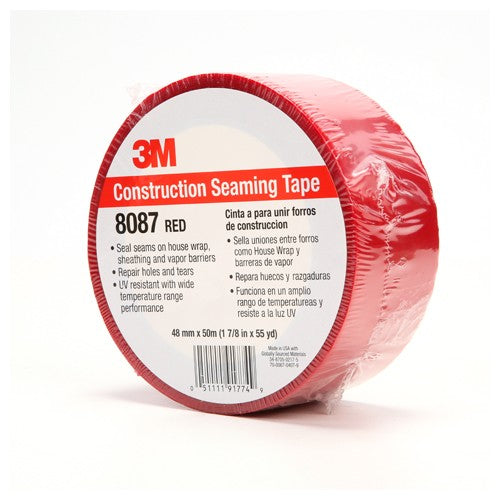 48 mm × 50 m Construction Seaming Tape Red Alt Mfg # 91774 - All Tool & Supply