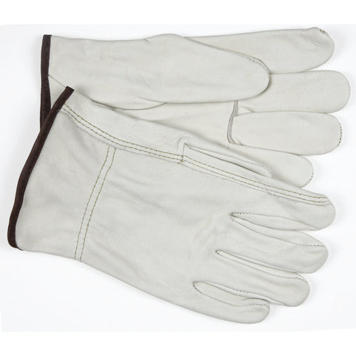 Full Leather/Straight Thumb 3203 Unlined Drivers Gloves - Size Large - All Tool & Supply