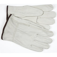 Full Leather/Straight Thumb 3203 Unlined Drivers Gloves - Size X - Large - All Tool & Supply