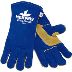 Welding Gloves - Select Shoulder - Blue - Foam Lined - Wing Thumb - Size X-Large - All Tool & Supply