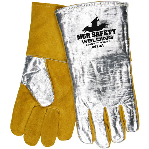 Alumnized Welder Glove W/FR Backing