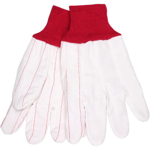 Double Palm Poly Cotton White W/ Red K/W