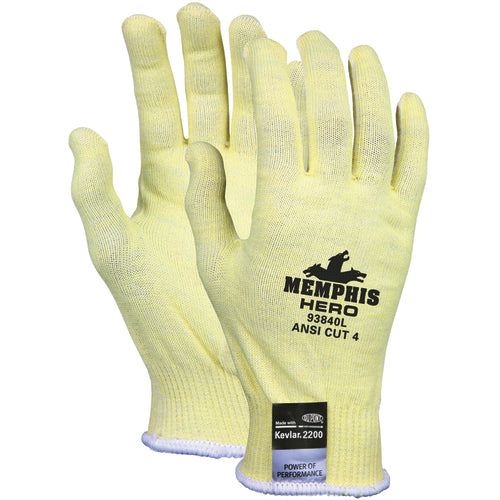 MCR Safety Cut Pro Hero Gloves - 13 Gauge Kevlar / Stainless Steel / Spandex - Uncoated Fiber - Size X-Large - All Tool & Supply