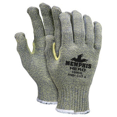 MCR Safety Cut Pro Gloves - 7 Gauge - Hero Technology - Uncoated Fiber - Size Medium - All Tool & Supply