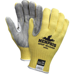 MCR Safety Cut Pro Gloves - 7 Gauge Kevlar Shell - Leather Palm - Size Large - All Tool & Supply