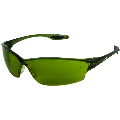 Safety Glasses - Green Filter 3.0 Lens - Green Frame - LW2 Style - All Tool & Supply