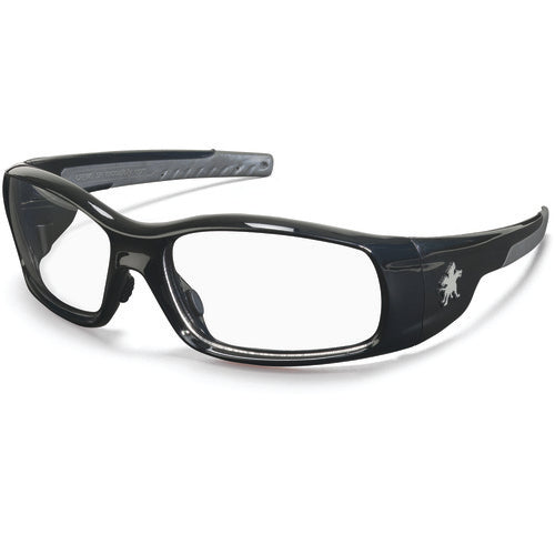 Safety Glasses - Polished Black Frame-Clear Lens - SR1 Style - All Tool & Supply