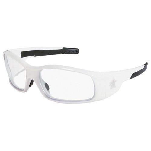 Safety Glasses - White Frame-Clear Lens - SR1 Style - All Tool & Supply