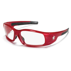 Safety Glasses - Clear Lens - Red Frame SR1 Style - All Tool & Supply