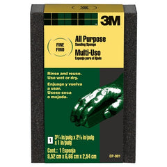 ‎3M Sanding Sponge CP-001-ESF Block 3 3/4″ × 2 5/8″ × 1″ Fine - All Tool & Supply