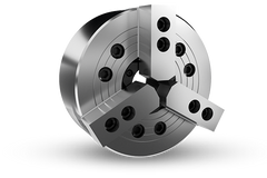 Auto Strong N-200 Series 3-jaw through-hole power chuck (adapter excluded) - Part # N-208 - Exact Industrial Supply