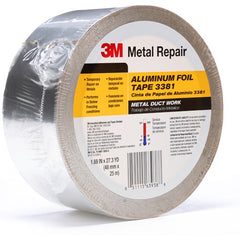 48 mm × 25 m 2.7 mil Foil Tape Silver Alt Mfg # 63938 - All Tool & Supply