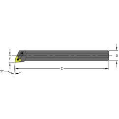 A20S MWLNL4 Steel Boring Bar w/Coolant - All Tool & Supply