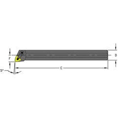 A20U MWLNL4 Steel Boring Bar w/Coolant - All Tool & Supply