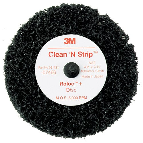 Scotch-Brite Roloc + Clean and Strip Disc 7466 4″ × 1/2″ S XCS - All Tool & Supply