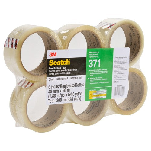 Scotch Box Sealing Tape 371 Clear 48 mm × 50 m - All Tool & Supply