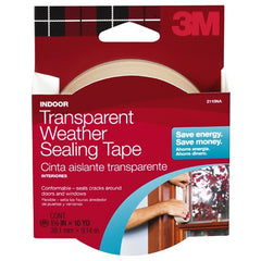 3M Indoor Transparent Weather Sealing Tape 1.5″ × 30 ft 2110NA - All Tool & Supply