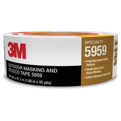 3M Outdoor Masking and Stucco Tape 5959 Red 48 mm × 41.1 m 12.0 mil Conveniently Packaged - All Tool & Supply