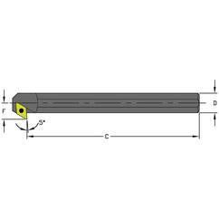 A08M SDXCL2 Steel Boring Bar w/Coolant - All Tool & Supply