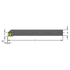 S08M SCLCL2 Steel Boring Bar - All Tool & Supply